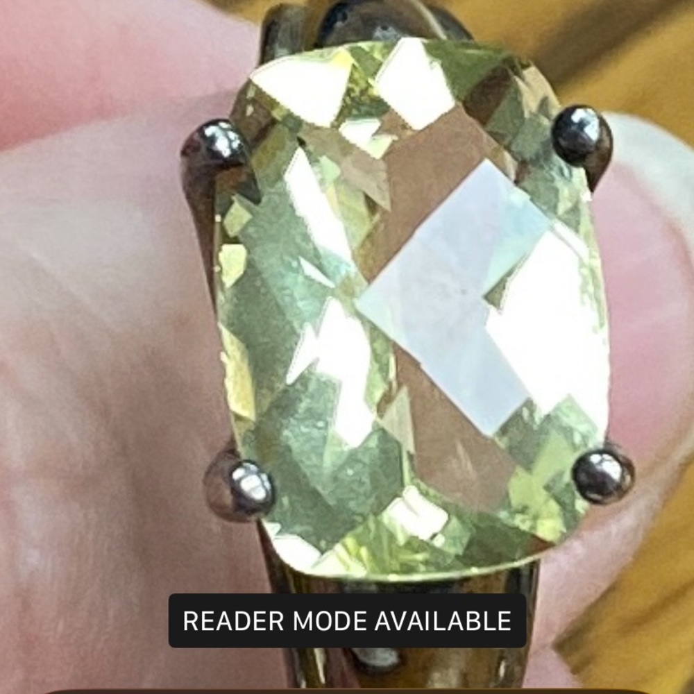 Lemon quartz ring - Picture 3 of 7